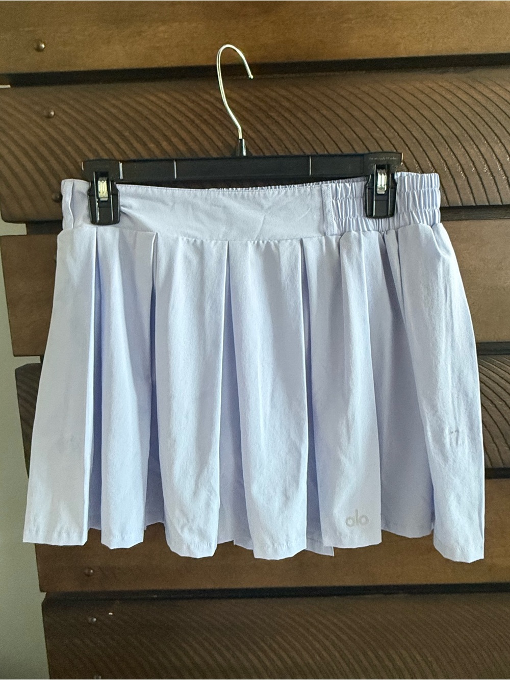 ALO Yoga Light Blue Rally Tennis Skirt - Picture 2 of 5